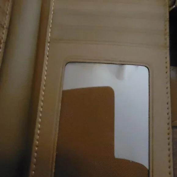 Coach Signature Brown Compact Wallet – Canvas & Leather Trim NWOT - Picture 5 of 7